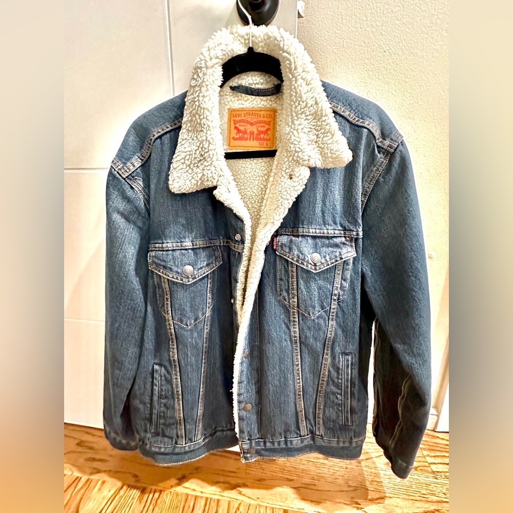 Levi’s Men’s Sherpa Denim Trucker Jacket